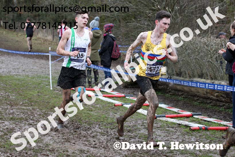 Mens under-20s 2018 British Inter Counties Cross Country Champs., Prestwold Hall, Loughborough. Photo: David T. Hewitson/Sports for All Pics